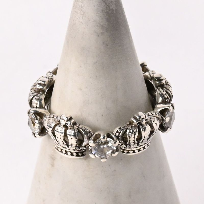 【研磨済】 JUSTIN DAVIS CHERISH w/STONE リング 8号 SRJ325 ジャスティンデイビス 指輪 シルバー925