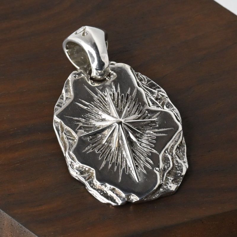 【研磨済】SAAD 太陽神 シルバー925 ペンダントトップ ネックレスチャーム