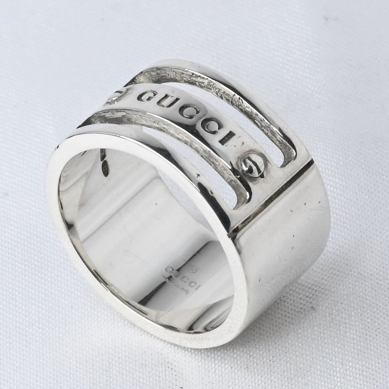 【研磨済】GUCCI リング 17~18号 Ag925 グッチ