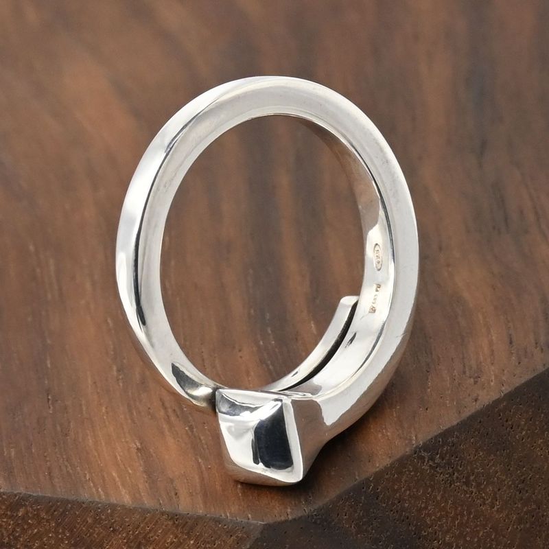 【新品仕上げ】美品 GUCCI グッチ 釘モチーフ ヴィンテージリング 11号