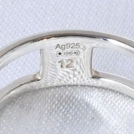 【研磨済】 GUCCI インターロッキング リング スリム 11号 指輪 Ag925