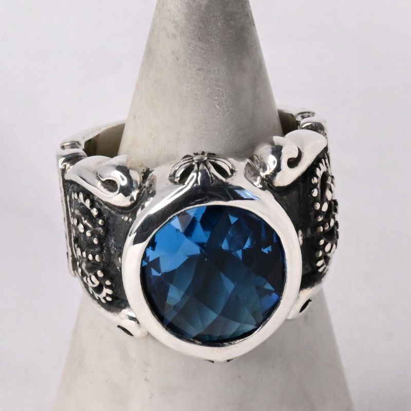 【研磨済】 JUSTIN DAVIS ストーン クラウン リング 13号 ジャスティンデイビス 指輪 シルバー925