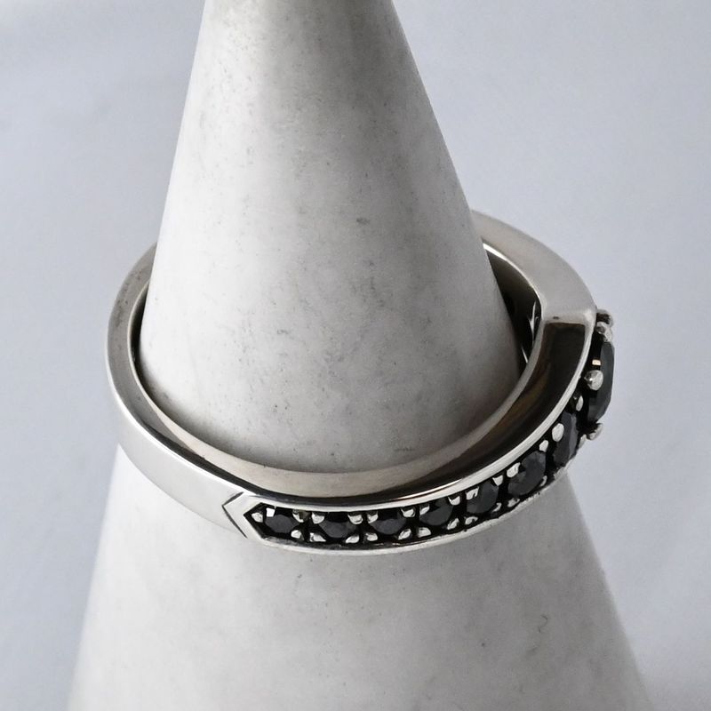 【研磨済】 JUSTIN DAVIS KING&QUEEN リング 1点のみ 15号 ジャスティンデイビス SRJ600 指輪 シルバー925