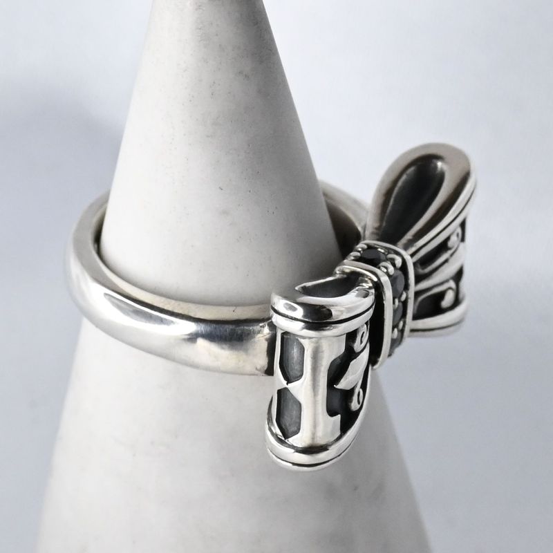 【研磨済】 JUSTIN DAVIS PROMISE リング 9号 リボン SRJ328 ジャスティンデイビス 指輪 保証書付き