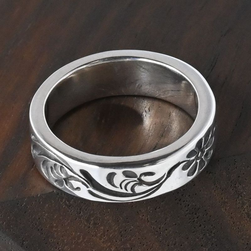 【研磨済】 ARIZONA FREEDOM シルバー リング 唐草 8号 R-40b silver 925 アリゾナフリーダム
