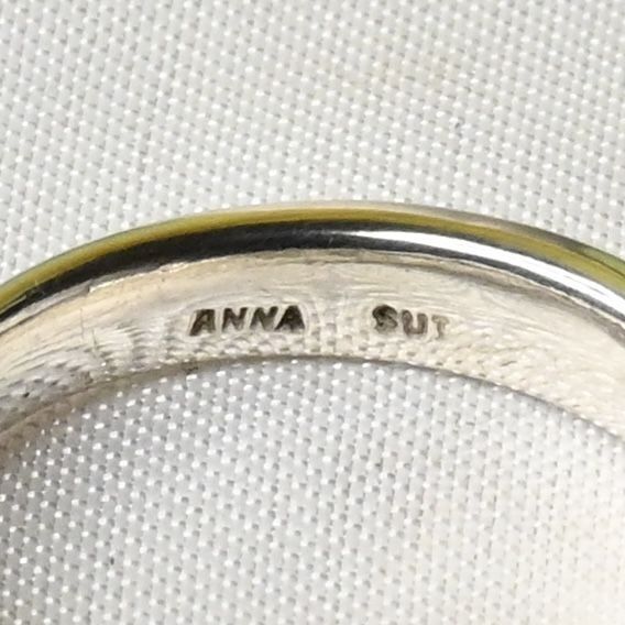 【研磨済】ANNA SUI シルバー リング 9号 925 美品 アナスイ 指輪