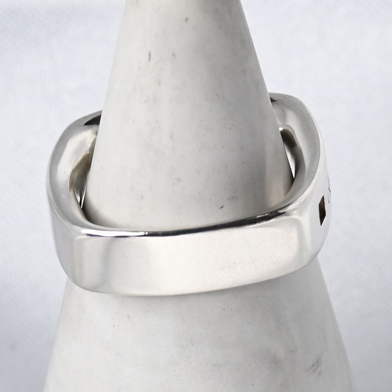 【新品仕上げ】Calvin Klein スクエア リング 指輪 10号 silver925 カルバン・クライン