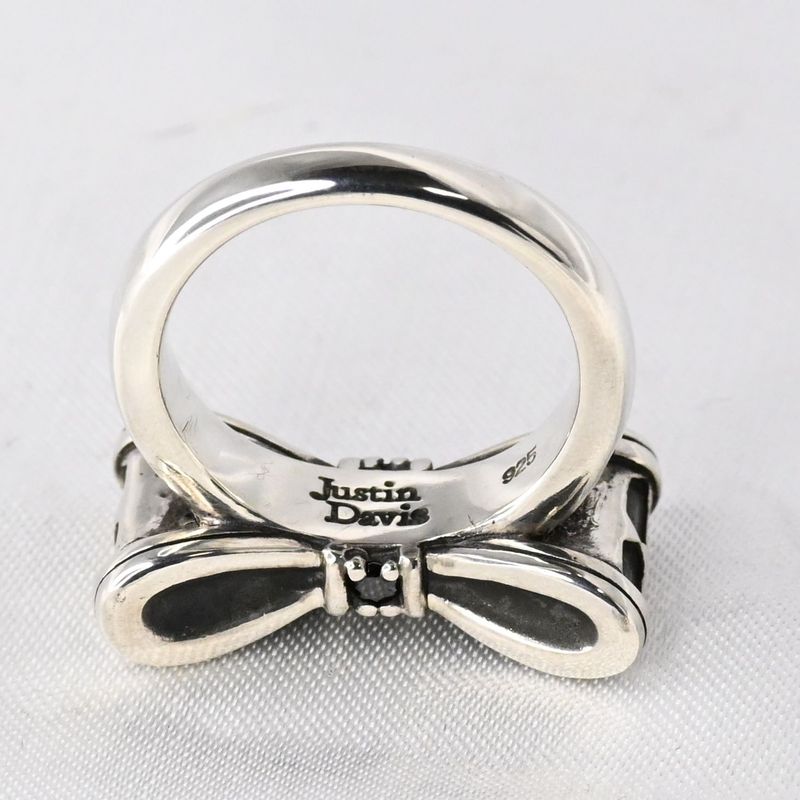 【研磨済】 JUSTIN DAVIS PROMISE リング 11号 リボン SRJ328 ジャスティンデイビス 指輪