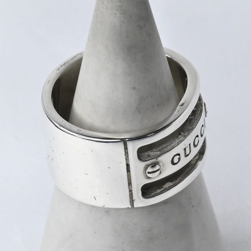 【研磨済】GUCCI リング 17~18号 Ag925 グッチ