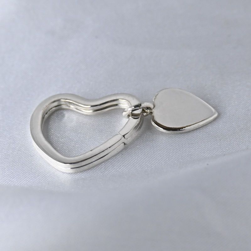【新品仕上げ】美品 TIFFANY&Co. ハートタグ キーリング スターリングシルバー