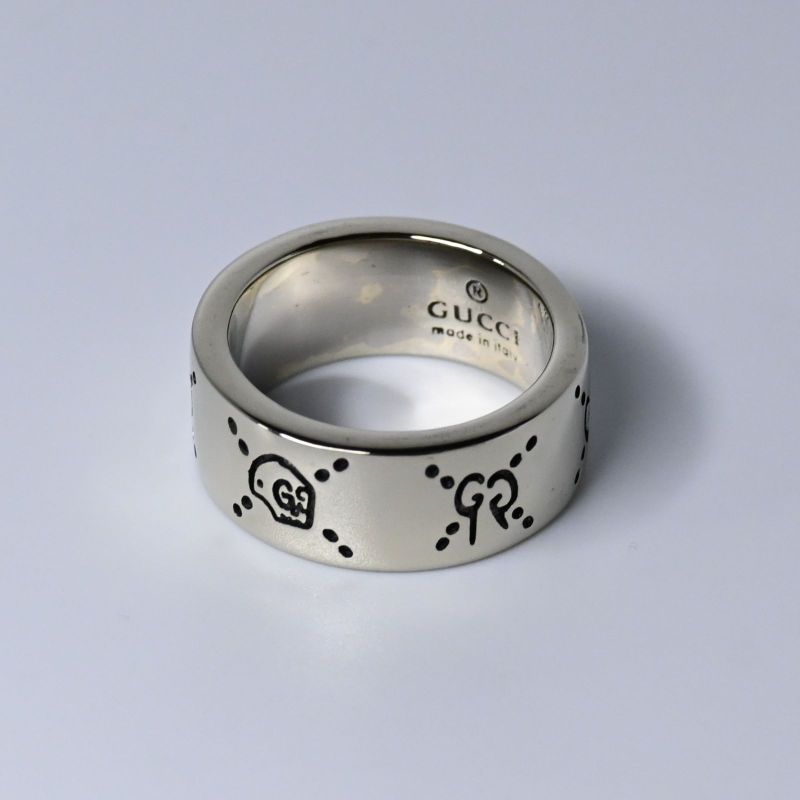 【研磨済】GUCCI ゴースト リング 14号 Ag925 指輪 グッチ