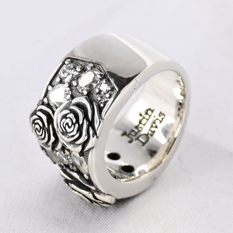 【研磨済】 JUSTIN DAVIS ROSETTE リング 11号 SRJ368 ジャスティンデイビス 指輪 シルバー925 ロゼット