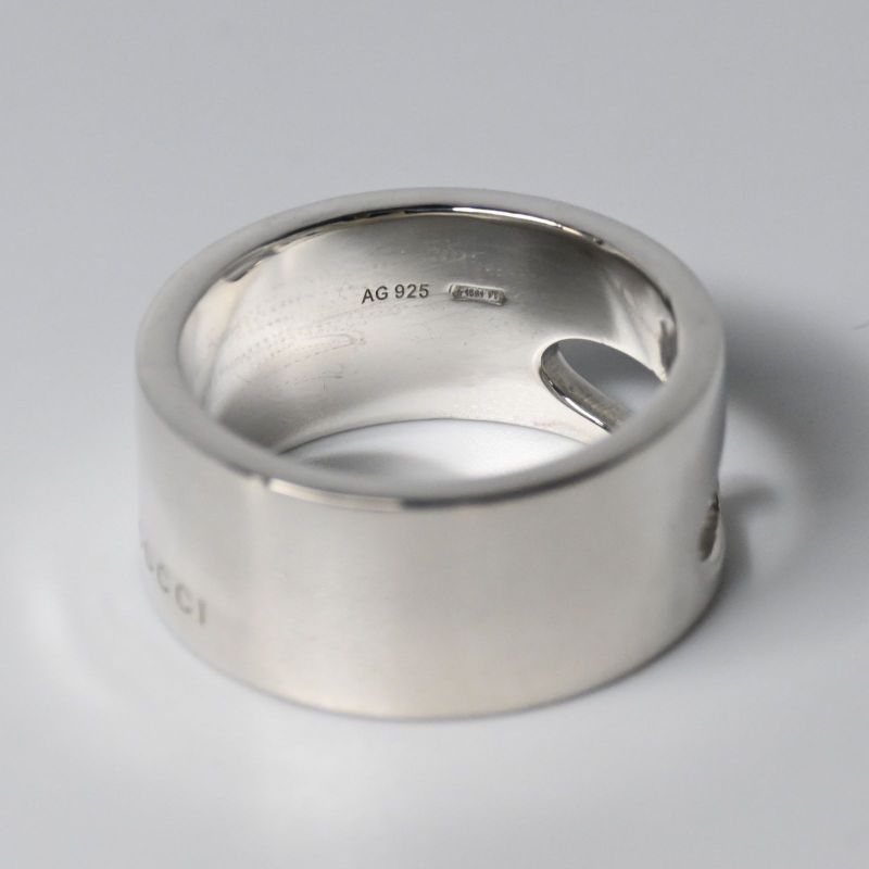【新品仕上げ】美品 90’s オールドグッチ GUCCI  リング 指輪 16号 SV925 Ag925