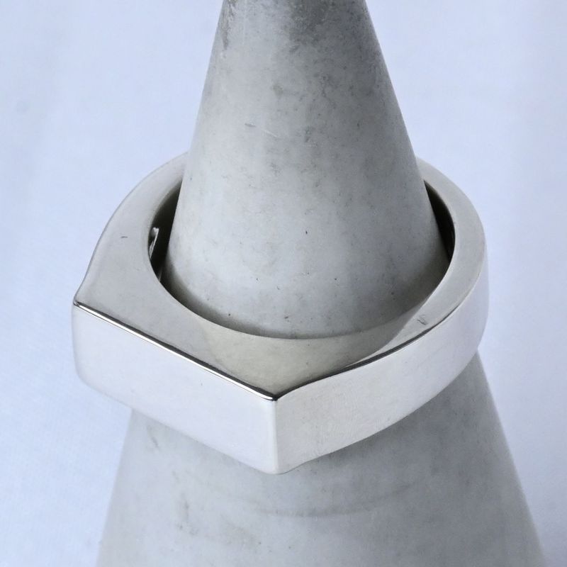 【研磨済】Calvin Klein スクエア リング 11号 カルバン・クライン 指輪