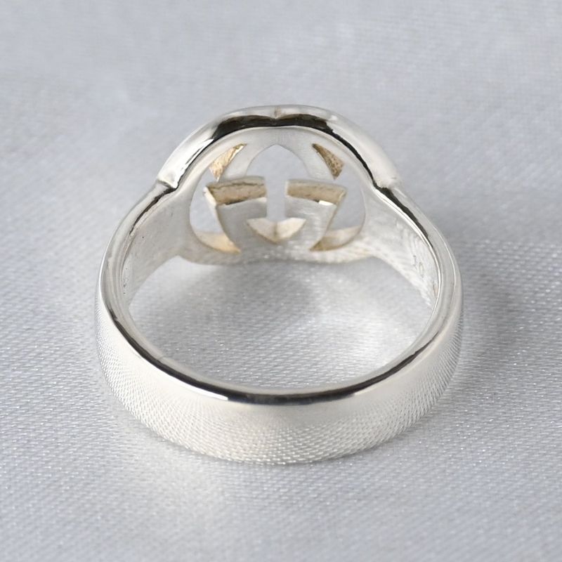 【研磨済】GUCCI インターロッキングG リング サイズ10 指輪 シルバー925 Ag925 グッチ