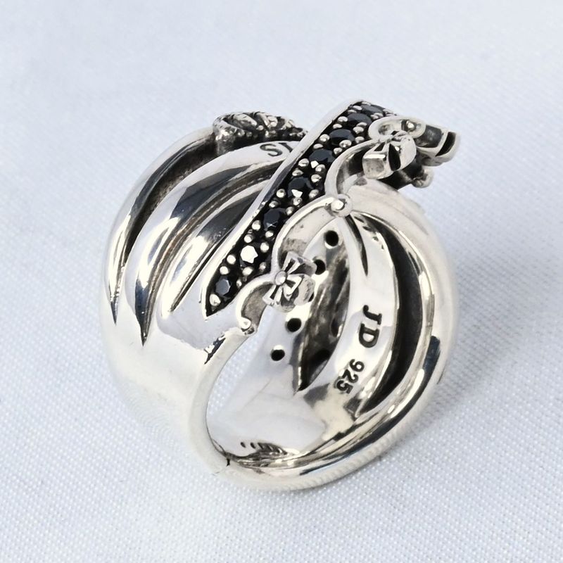 【研磨済】 JUSTIN DAVIS TWIST OF FATE リング SRJ692 13号 ジャスティンデイビス 指輪 シルバー925