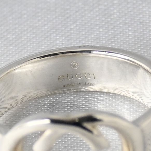 【研磨済】GUCCI インターロッキングG リング サイズ10 指輪 シルバー925 Ag925 グッチ