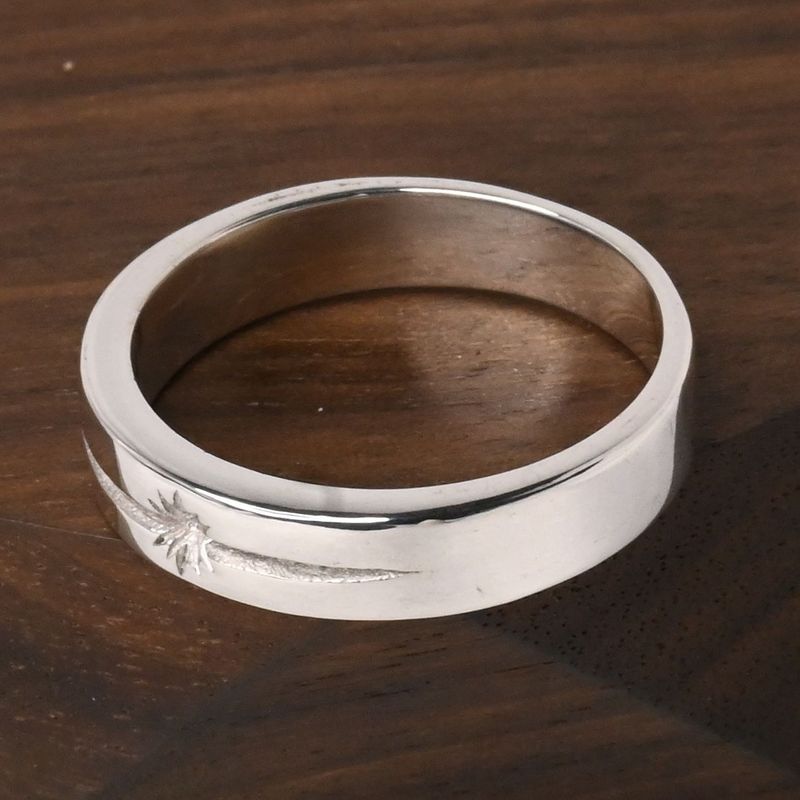 【研磨済】SAAD シルバー リング 18.5号 太陽神 シルバー925 指輪