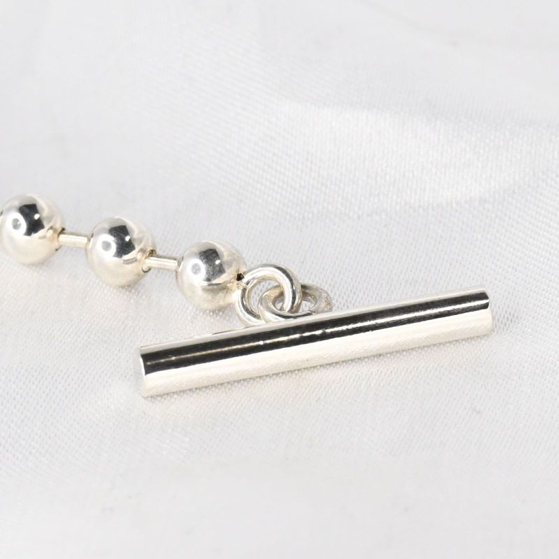 【研磨済】GUCCI グッチ ボールチェーン ブレスレット 17cm シルバー925 Ag925