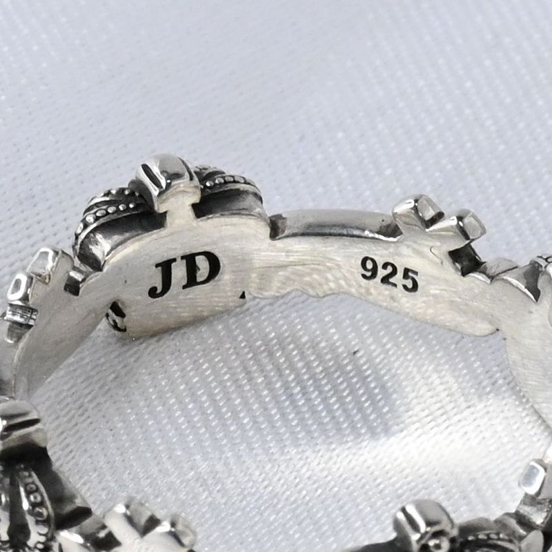 【研磨済】 JUSTIN DAVIS IMMACULATE CROSS リング 17号 ジャスティンデイビス SRJ832 指輪 シルバー925