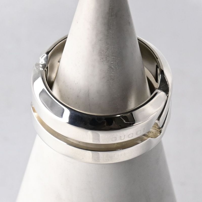 【新品仕上げ】美品 GUCCI インフィニティ ノット リング 指輪 サイズ12 シルバー Ag925 グッチ