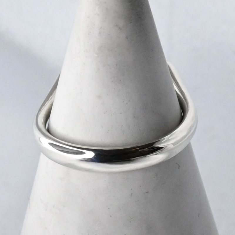 【研磨済】TIFFANY＆Co. ビーン リング 8号 ティファニー 指輪 シルバー925