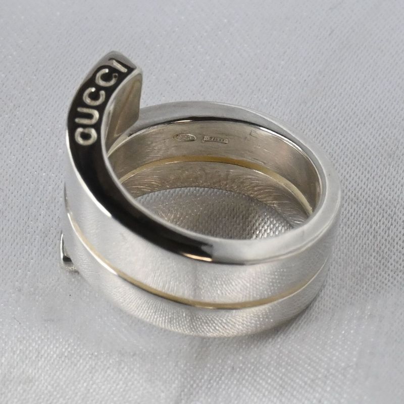 【研磨済】美品 GUCCI スネーク リング 指輪 SV925 Ag925 グッチ サイズ9