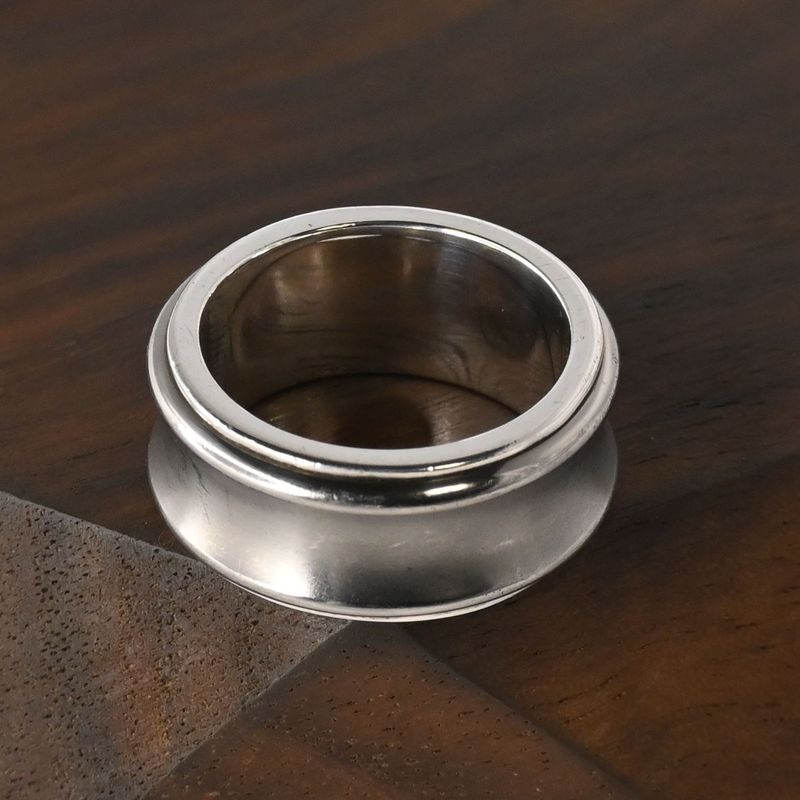 【研磨済】TIFFANY＆Co. ナロー チタン リング 7号 シルバー925 ティファニー 指輪