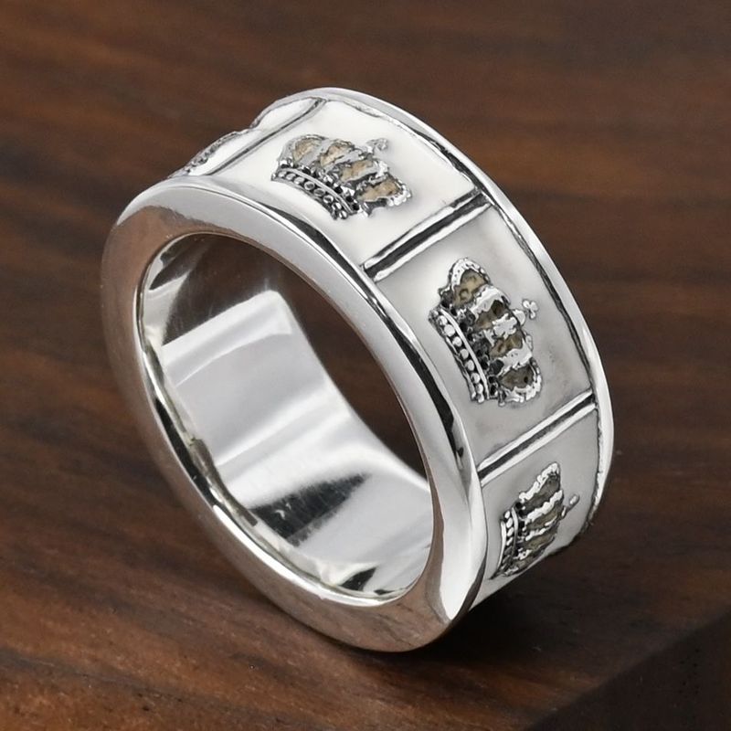 【研磨済】 JUSTIN DAVIS PRIDE&JOY/CROWN リング 9.5号 WHITE ジャスティンデイビス SRJ272 指輪