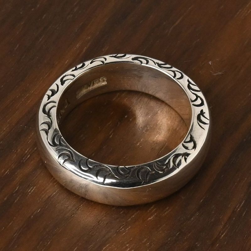 【研磨済】 ARIZONA FREEDOM silver925 リング 8号 R-19 太陽神 唐草 シルバー アリゾナフリーダム ピンキー