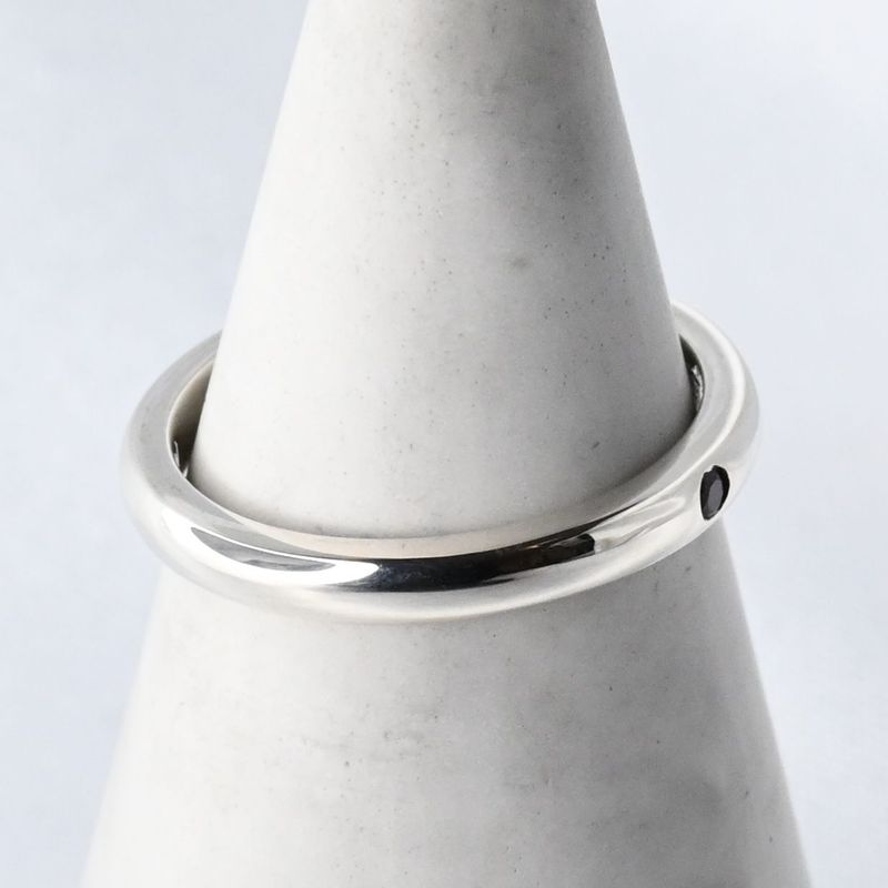 【研磨済】TIFFANY＆Co. スタッキングバンド リング ルビー 11.5号 ティファニー 指輪 シルバー925