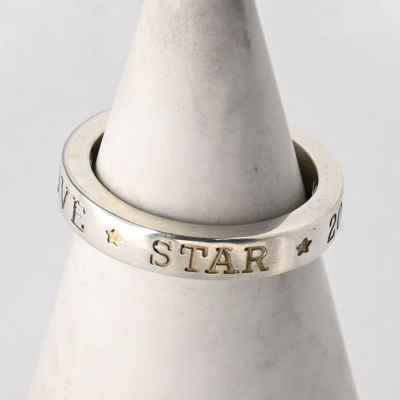 【研磨済】STAR JEWELRY silver925 リング 8号 スタージュエリー