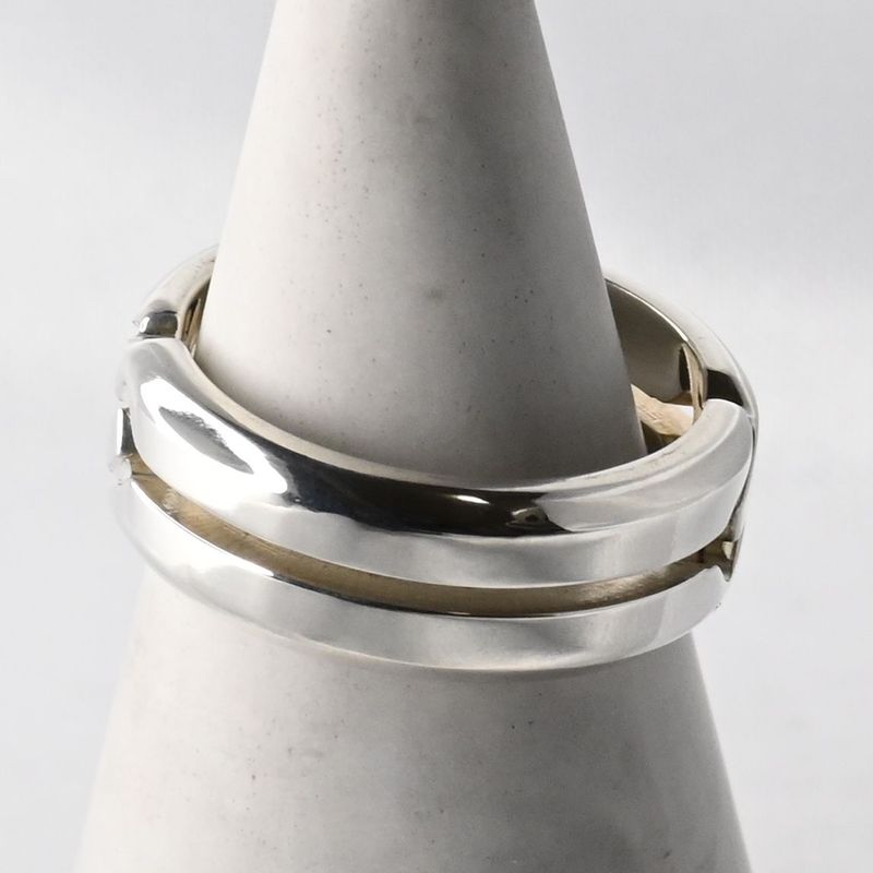 【研磨済】美品 GUCCI インフィニティ ノット スリム リング 指輪 サイズ13 シルバー Ag925 グッチ