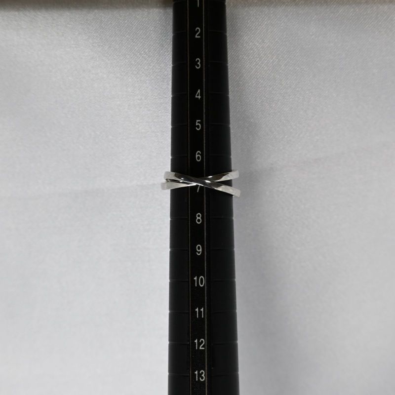 【研磨済】美品 4℃ ヨンドシー 2連 リング 指輪 シルバー925 7号