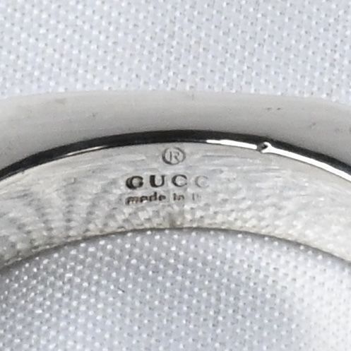 【研磨済】90’s オールドグッチ GUCCI オクタゴン ナット リング 指輪 13号 Ag925 美品