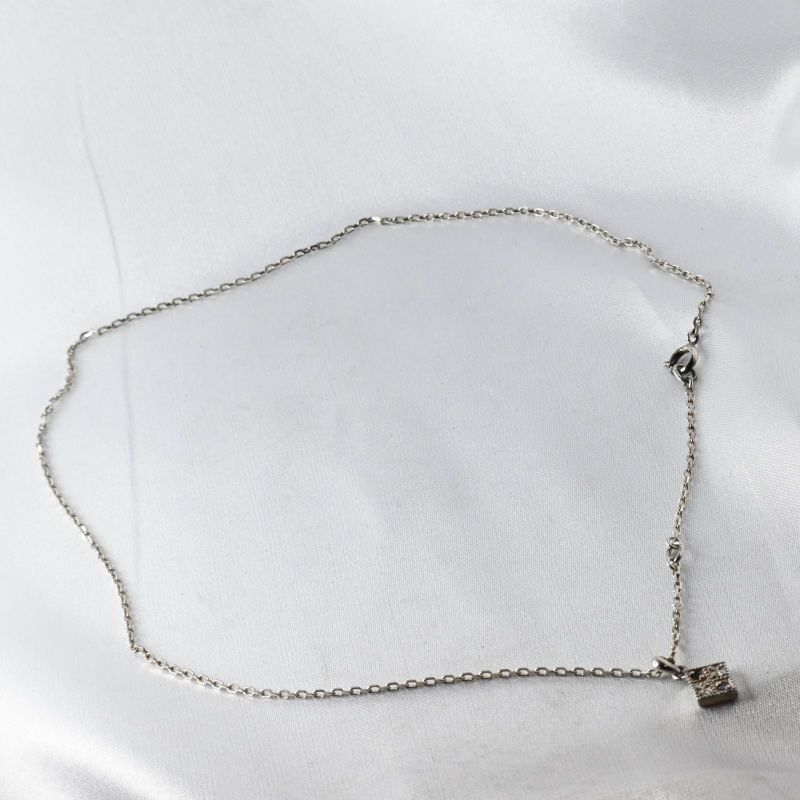 【研磨済】agete ネックレス 40cm SILVER アガット シルバー