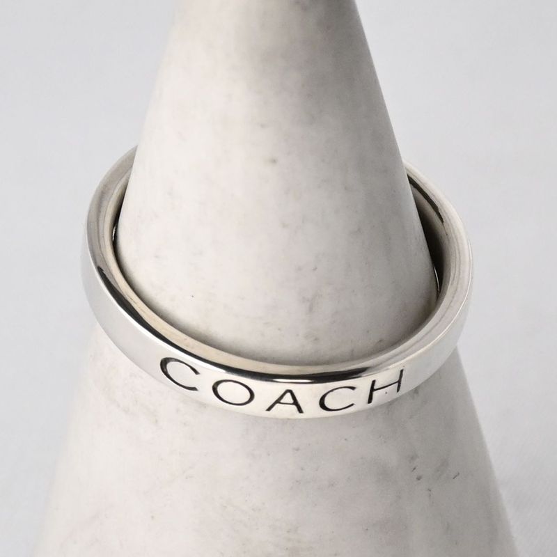 【研磨済】美品 COACH コーチ リング 指輪 シルバー925 14号