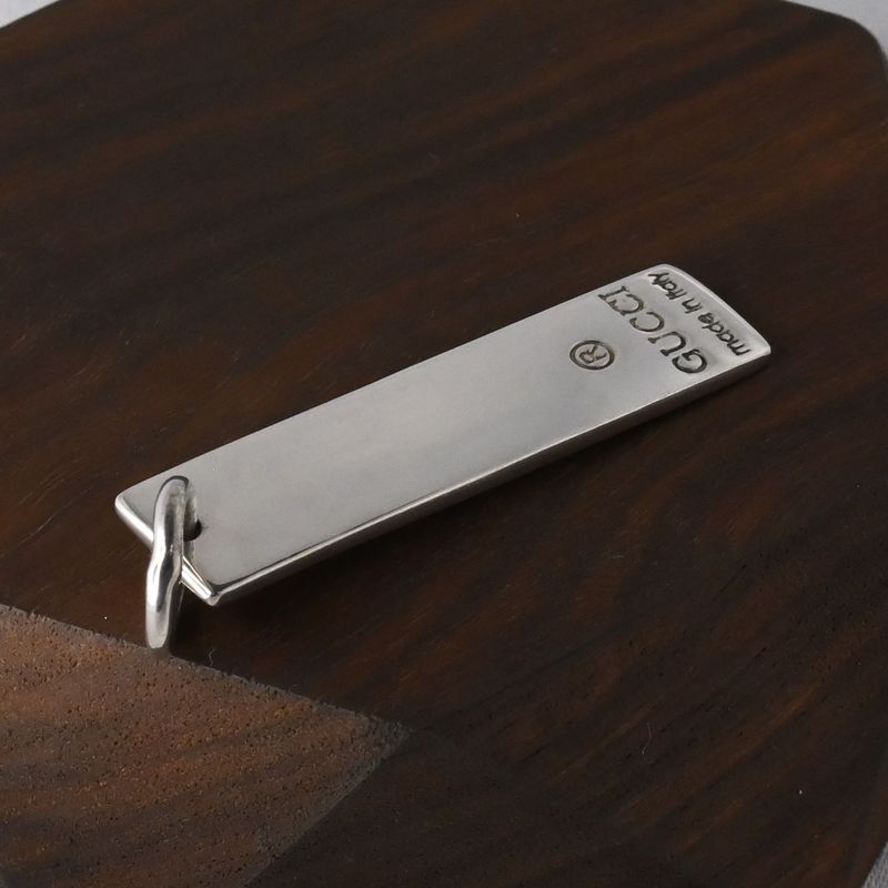 【研磨済】 GUCCI プレート ペンダント トップ Ag925 グッチ 重さ7g