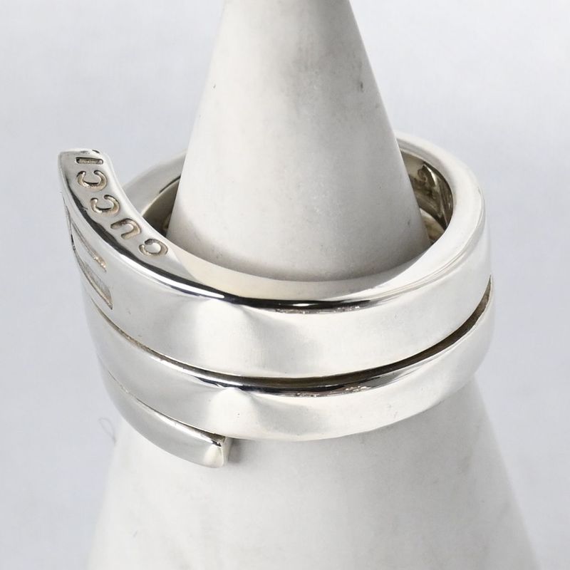 【研磨済】美品 GUCCI スネーク リング 指輪 SV925 Ag925 グッチ サイズ11