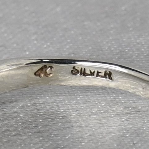 【研磨済】美品 4℃ ヨンドシー リング 指輪 シルバー925 7号