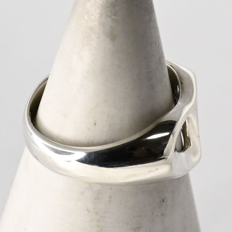 【研磨済】TIFFANY＆Co. オープンハート リング 5.5号 ティファニー 指輪