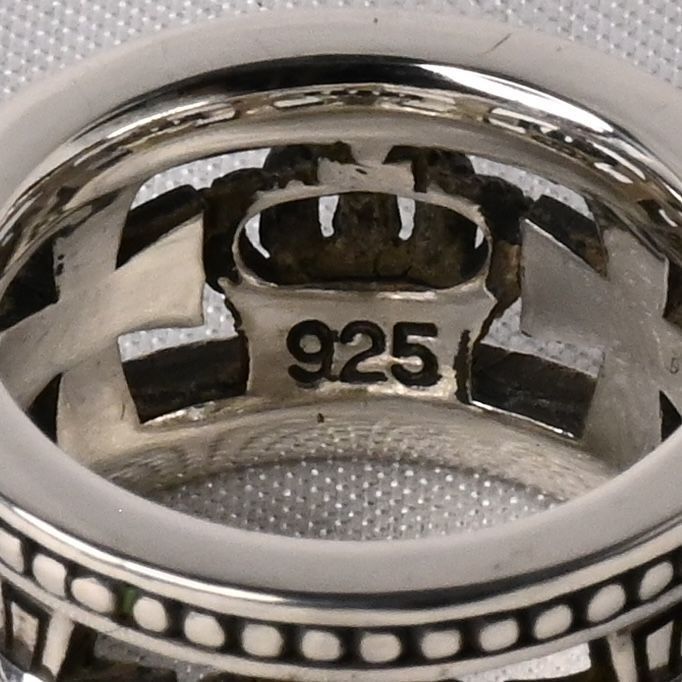 【研磨済】 JUSTIN DAVIS MEDIEVAL WEDDING BAND リング 7号 SRJ175 ジャスティンデイビス 指輪