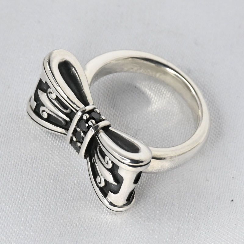 【研磨済】 JUSTIN DAVIS PROMISE リング 9号 リボン SRJ328 ジャスティンデイビス 指輪 保証書付き