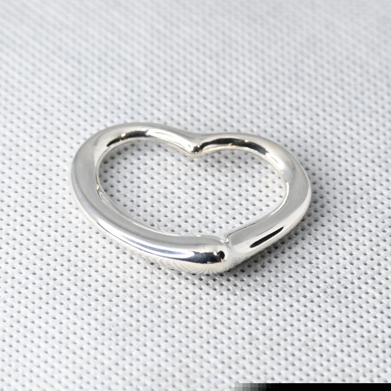 新品仕上げ 大きめ 3.5cmx3.1cm Tiffany & Co. オープンハート ラージ ネックレス トップのみ 約12g ティファニー エルサ・ペレッティ シルバー925 スペイン製 約19.0g Open Heart Large