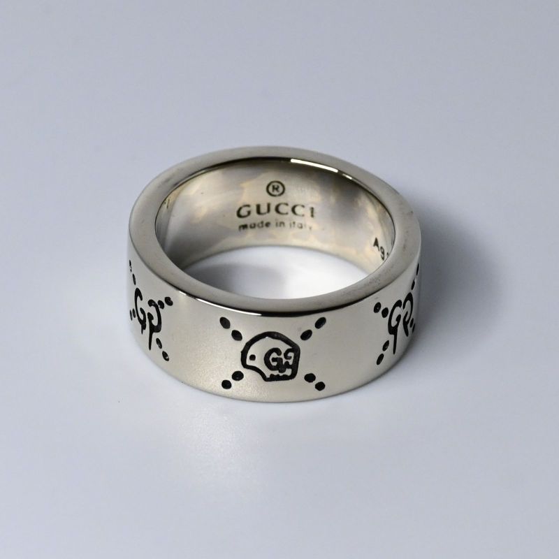【研磨済】GUCCI ゴースト リング 14号 Ag925 指輪 グッチ