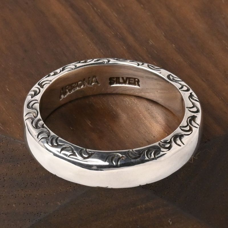 【研磨済】 ARIZONA FREEDOM silver925 リング 19号 R-19 太陽神 唐草 シルバー アリゾナフリーダム