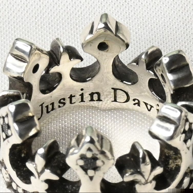 【研磨済】 JUSTIN DAVIS PALACE CROWN リング 7号 SRJ125 ジャスティンデイビス 指輪 パレス クラウン