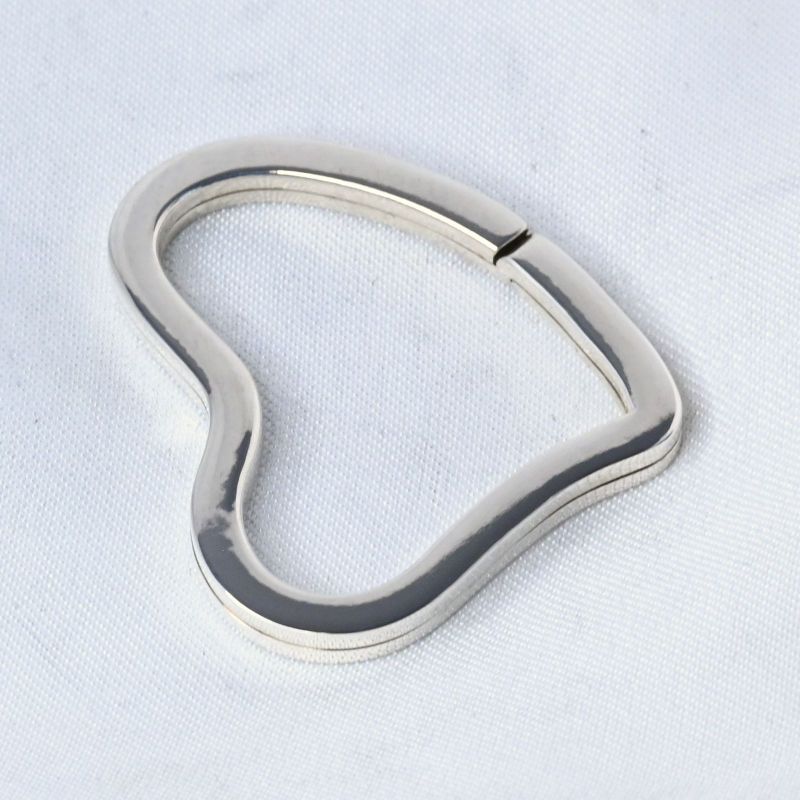 【研磨済】Tiffany&Co.  ハート キーリング キーホルダー スターリングシルバー