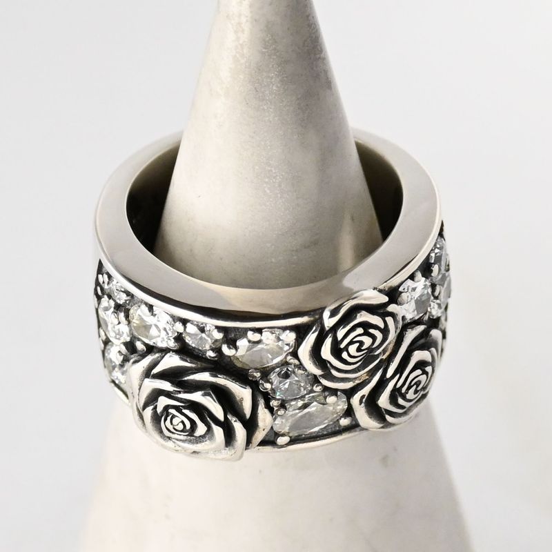 【研磨済】 JUSTIN DAVIS ROSETTE リング 11号 SRJ368 ジャスティンデイビス 指輪 シルバー925 ロゼット