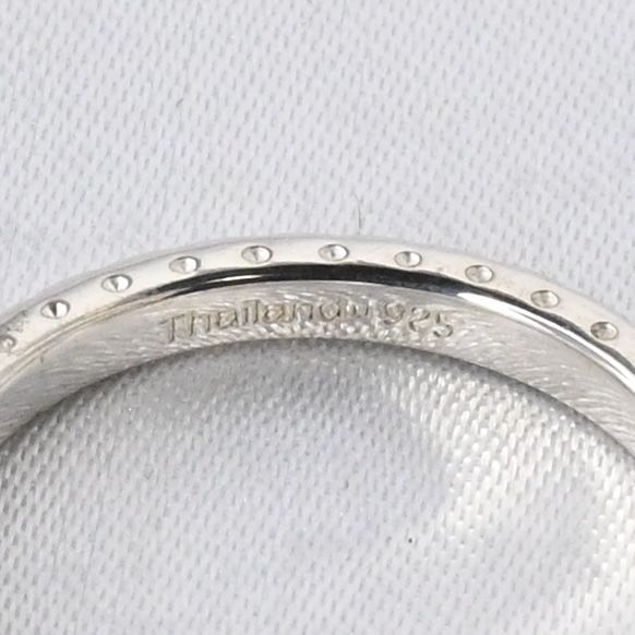 【研磨済】美品 COACH 3連 リング シルバー925 14号 コーチ 指輪